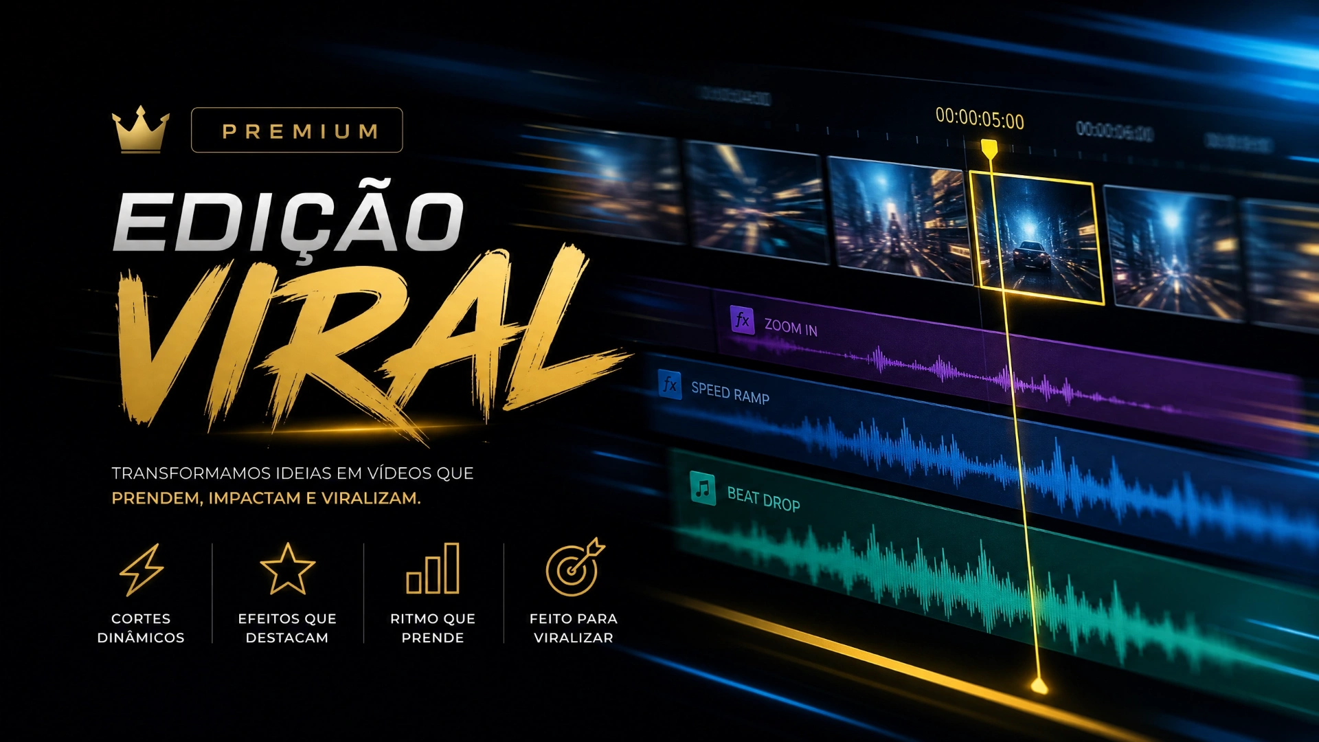 Capa do serviço Edição Viral