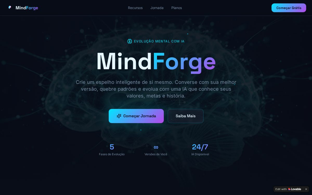 Capa de MindForge