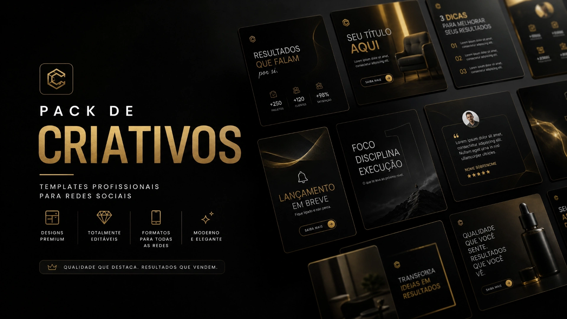 Capa do serviço Pack de Criativos