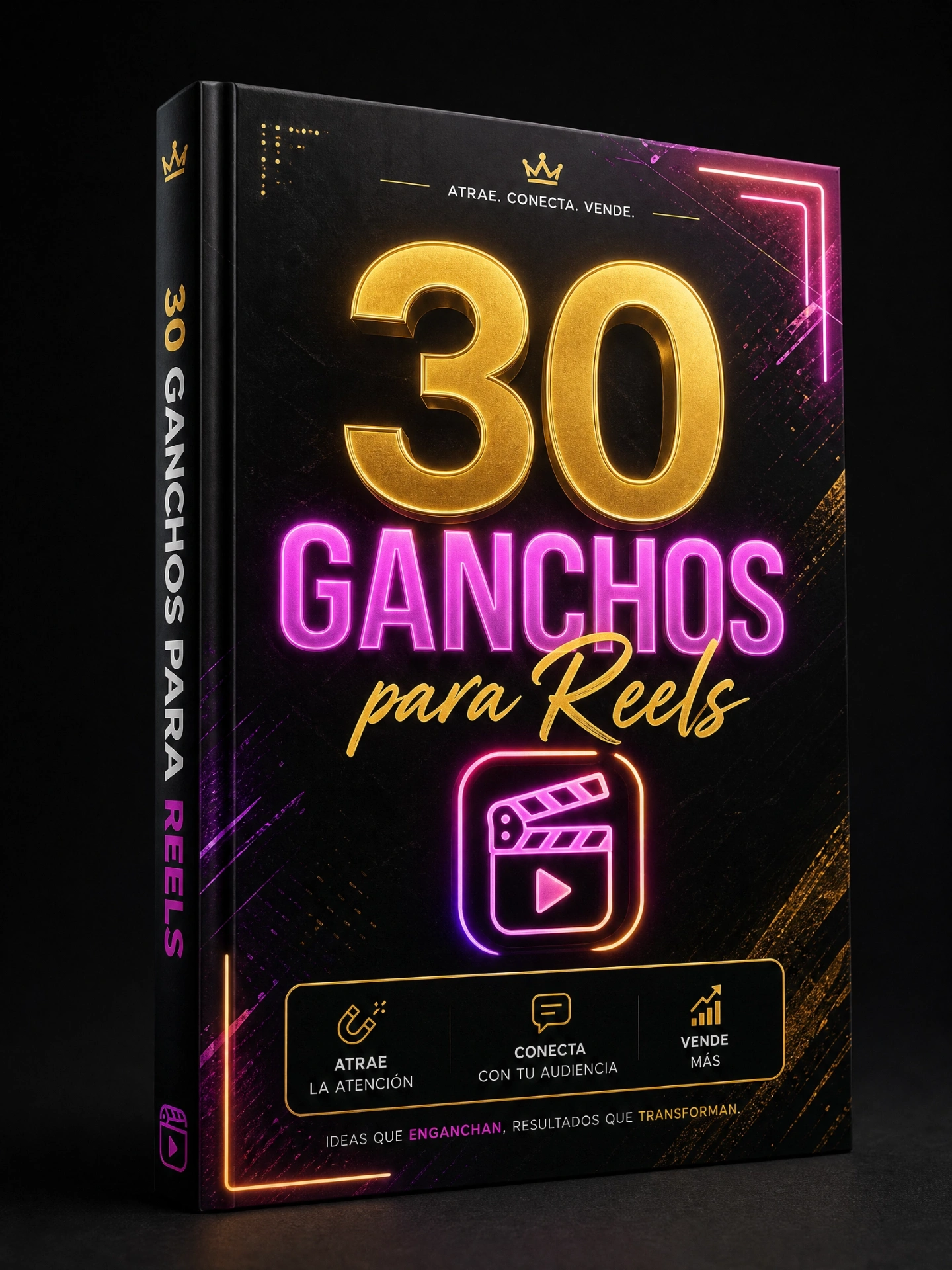 Capa do e-book 30 Ganchos para Reels