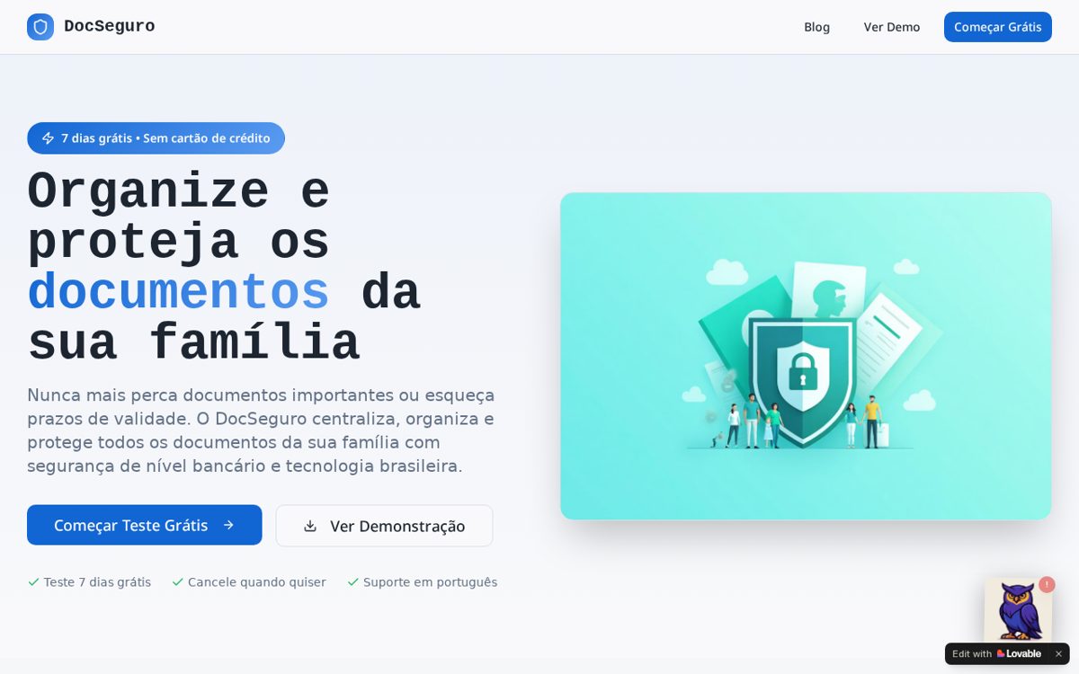 Capa de DocuLens