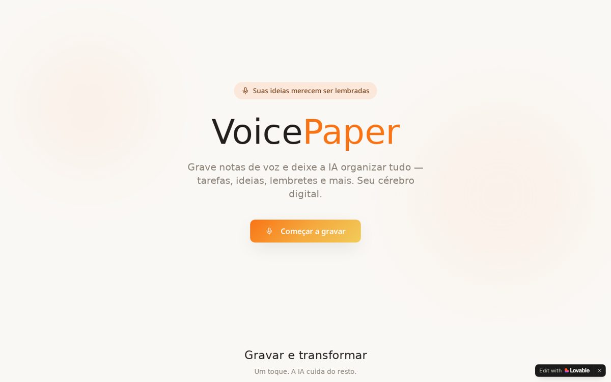 Capa de VoicePaper
