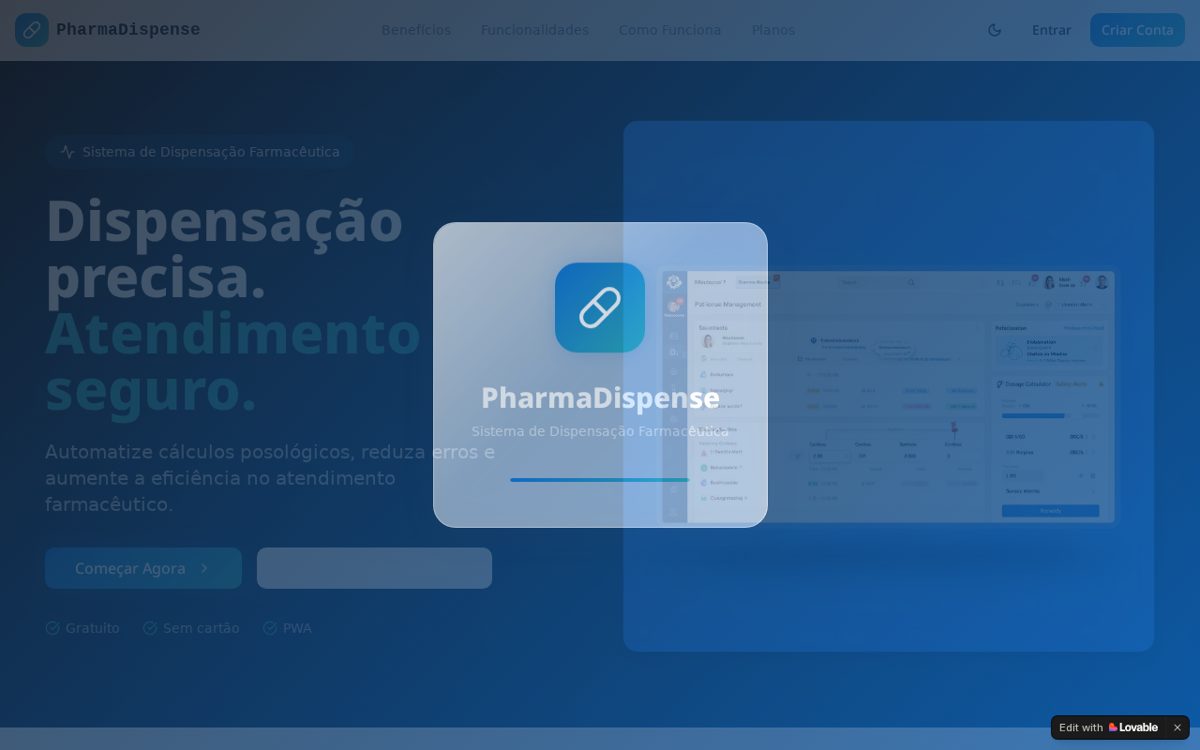Capa de PharmaDispense